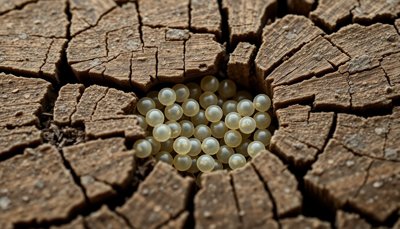 Le cycle de vie des xylophages  de lœuf à ladulte