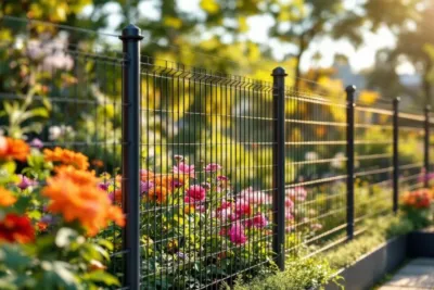 Clôture grillage rigide sur poteau : guide complet pour un aménagement extérieur réussi