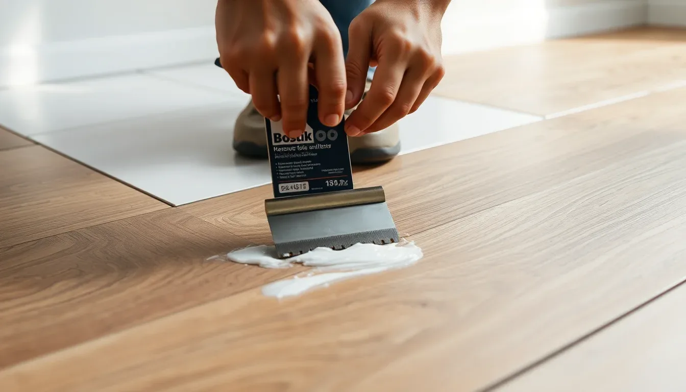 Tutoriel étape par étape pour coller du parquet sur carrelage