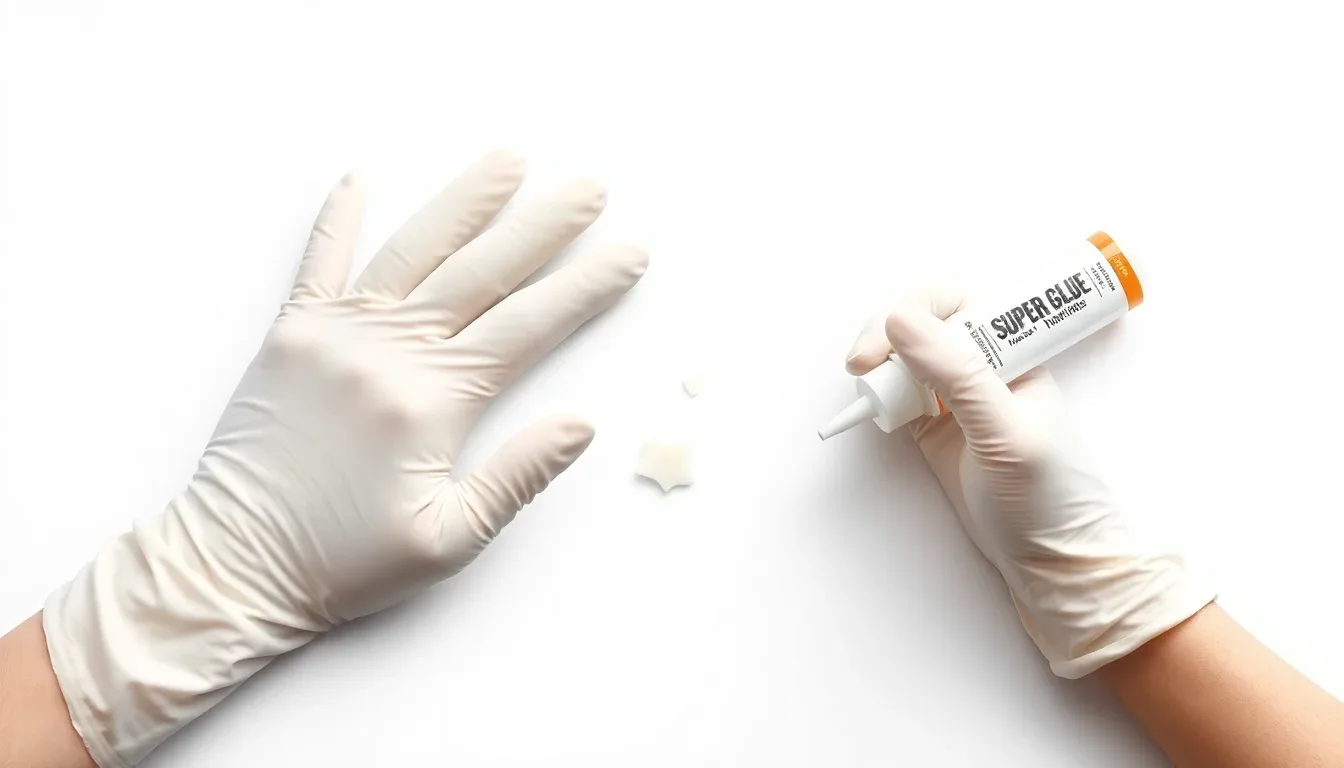 Comment prévenir la colle sur les mains avant quelle ne colle 