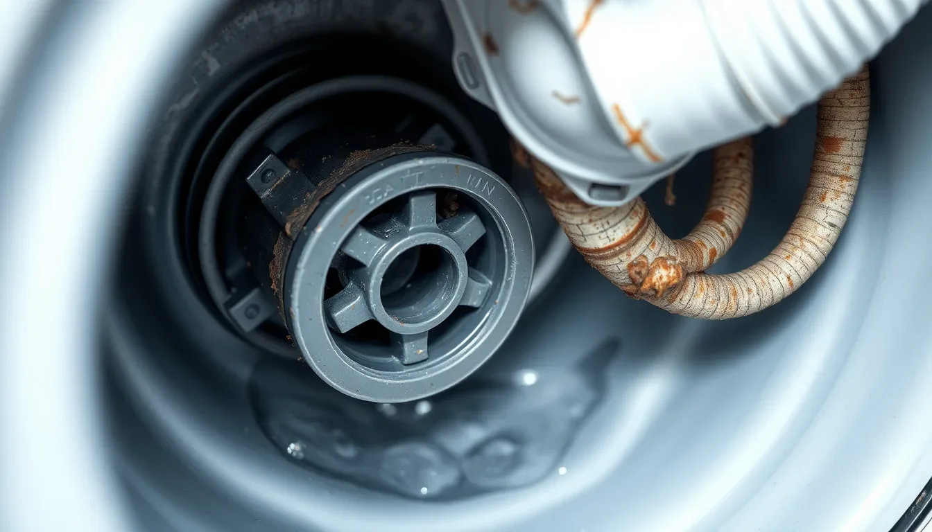 Les causes principales  pompe de vidange, joints et tuyaux